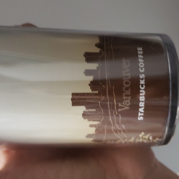 Starbucks 2009 12 oz YOU ARE HERE Vancouver traveller mug thermos hot drink - Picture 4 of 9